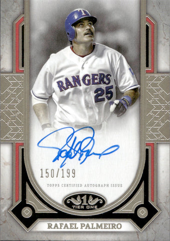 2024 Rafael Palmeiro Topps Tier One PRIME PERFORMERS AUTO 150/199 AUTOGRAPH #PPA-RP Texas Rangers