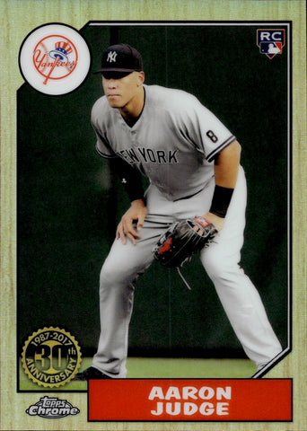 2017 Aaron Judge Topps Chrome 1987 DESIGN ROOKIE RC #87T-8 New York Yankees