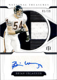 2021 Brian Urlacher Panini National Treasures JERSEY AUTO 85/99 AUTOGRAPH RELIC #MS-BU Chicago Bears HOF