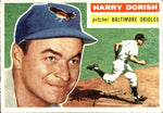 1956 Harry Dorish Topps #167 Baltimore Orioles BV $15