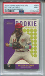 2024 Elly De La Cruz Topps Heritage High Number ROOKIE PERFORMERS PSA 9 #RP9 Cincinnati Reds 4148