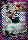2025 Mason Taylor Panini Prizm PURPLE POWER ROOKIE AUTO 26/49 AUTOGRAPH RC #329 New York Jets