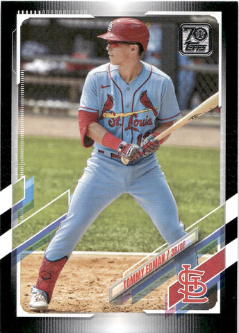 2021 Tommy Edman Topps Series 1 BLACK BORDER 07/70 #314 St. Louis Cardinals