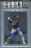 1998 Miguel Tejada Bowman's Best BAS 10 AUTO AUTOGRAPH #161 Oakland A's 0544