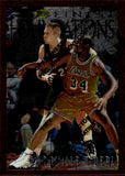 1996-97 Shaquille O'Neal Topps Finest COMMON BRONZE #243 Los Angeles Lakers HOF 1