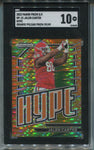 2023 Jalen Carter Panini Prizm Draft Picks ROOKIE HYPE ORANGE PULSAR 39/49 RC SGC 10 #HP-15 Philadelphia Eagles 5698