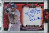 2024 Frank Thomas Leaf Metal RED INSCRIPTIONS AUTO 087/100 AUTOGRAPH #MI-FT1 Chicago White Sox HOF