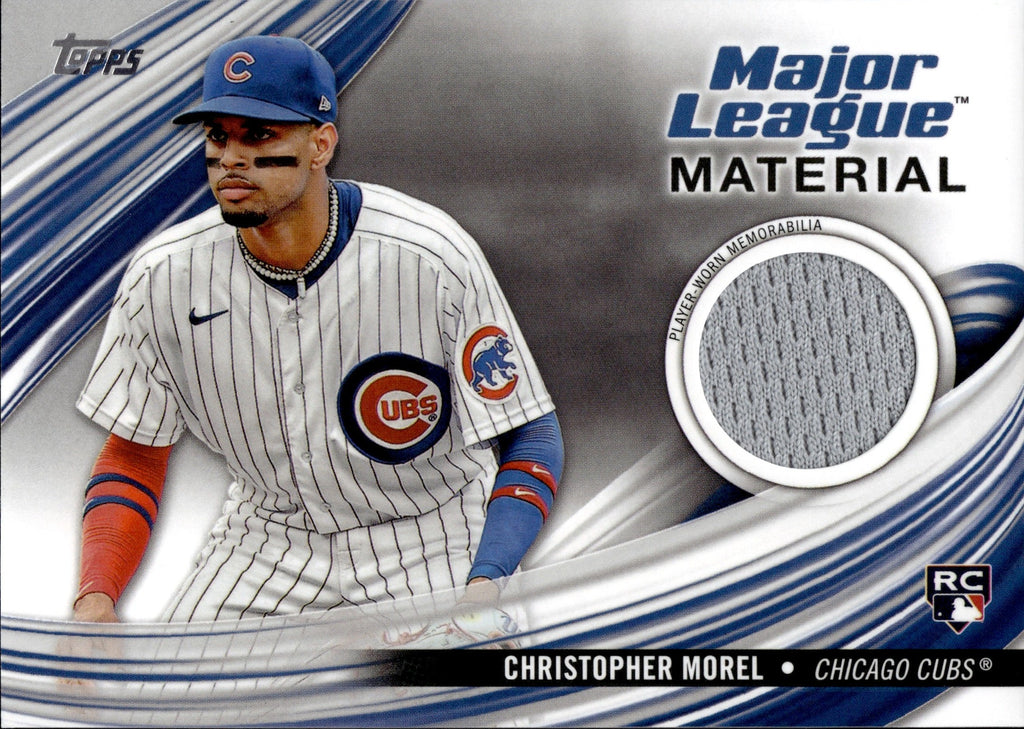2023 Christopher Morel Topps Series 2 ROOKIE MAJOR LEAGUE MATERIAL JERSEY  RELIC RC #MLM-CMO Chicago Cubs
