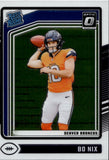2024 Bo Nix Donruss Optic RATED ROOKIE RC #209 Denver Broncos 2