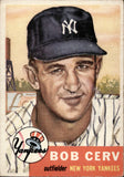 1953 Bob Cerv Topps ROOKIE RC #210 New York Yankees BV $80