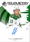2024-25 Logan Stankoven Upper Deck SP Authentic TELEMETRY AUTO AUTOGRAPH #T-LS Dallas Stars