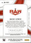 2023 Becky Lynch Panini Immaculate JUMBO RING CANVAS 15/99 RELIC #JR-BLY Monday Night Raw