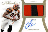 2020 Chad Johnson Panini Flawless HOLO GOLD PATCH AUTO 19/25 AUTOGRAPH RELIC #PA-CJO Cincinnati Bengals