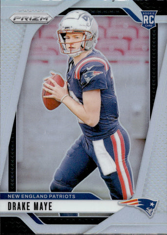 2024 Drake Maye Panini Prizm HOLO SILVER ROOKIE RC #329 New England Patriots