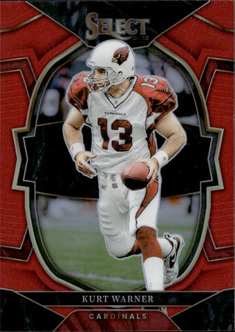 2022 Kurt Warner Panini Select CONCOURSE RED 55/99 #13 Arizona Cardinals HOF