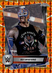 2025 Rey Mysterio Topps Chrome WWE ORANGE GEOMETRIC REFRACTOR 07/25 #62 Monday Night Raw