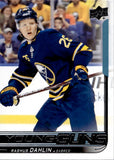 2018-19 Rasmus Dahlin Upper Deck Series 1 YOUNG GUNS ROOKIE RC #201 Buffalo Sabres