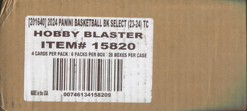 2023-24 Panini Select Basketball, 20 Hobby Blaster Box Case (Green Ice Prizms)