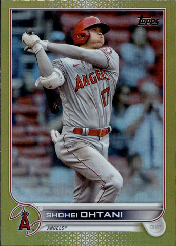 2022 Shohei Ohtani Topps Series 1 GOLD FOIL #1 Anaheim Angels 1