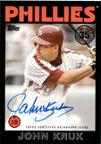 2021 John Kruk Topps 1986 DESIGN BLACK AUTO 029/199 AUTOGRAPH #86A-JKR Philadelphia Phillies