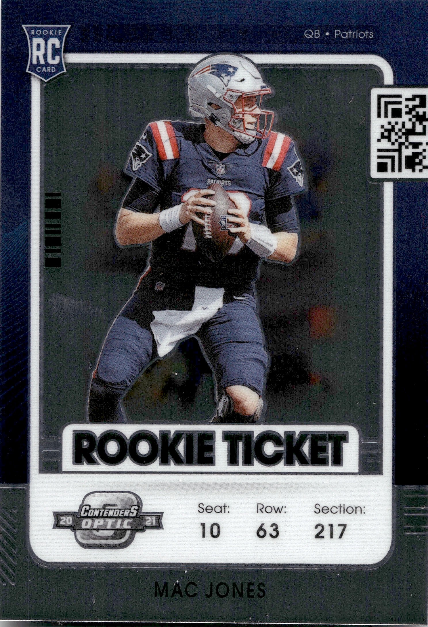 2021 Panini Contenders Draft MAC JONES RC Draft Class QB