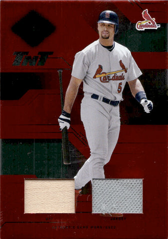 2005 Albert Pujols Leaf Limited TNT BAT JERSEY 04/50 RELIC #12 St. Louis Cardinals