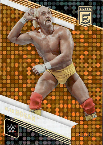 2023 Hulk Hogan Donruss Elite WWE ORANGE 41/49 #127 WWE HOF