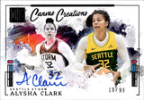 2025 Alysha Clark Panini Impeccable WNBA CANVAS CREATIONS AUTO 19/99 AUTOGRAPH #CC-AC Seattle Storm