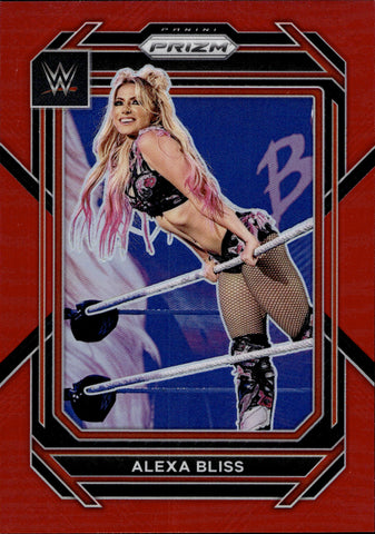 2023 Alexa Bliss Panini Prizm WWE RED PRIZM 244/299 #139 Monday Night Raw
