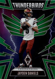 2025 Jayden Daniels Panini Phoenix GREEN THUNDERBIRDS 69/99 #50 Washington Commanders