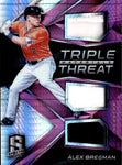 2017 Alex Bregman Panini Spectra PINK TRIPLE THREAT TRIPLE JERSEY 01/49 RELIC #TTM-AX Houston Astros