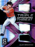 2017 Alex Bregman Panini Spectra PINK TRIPLE THREAT TRIPLE JERSEY 01/49 RELIC #TTM-AX Houston Astros