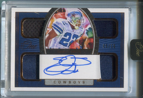 2021 Emmitt Smith Panini One BRONZE QUAD JERSEY AUTO 05/10 AUTOGRAPH RELIC #52 Dallas Cowboys HOF