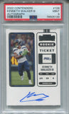 2022 Kenneth Walker III Panini Contenders ROOKIE TICKET AUTO AUTOGRAPH RC PSA 9 #126 Seattle Seahawks 5139