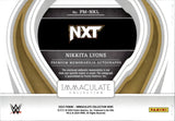 2023 Nikkita Lyons Panini Immaculate WWE PREMIUM JUMBO JERSEY AUTO 20/99 AUTOGRAPH RELIC #PM-NKL NXT
