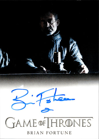 2022 Brian Fortune as Othell Yarwick Rittenhouse Game of Thrones The Complete Series 2 FULL BLEED AUTO AUTOGRAPH #_BRFO 2