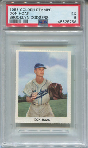 1955 Don Hoak Golden Stamps PSA 5 #NA Brooklyn Dodgers 8758