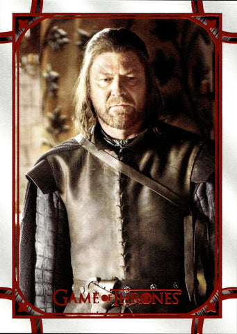 2021 Eddard Stark Rittenhouse Game of Thrones THE IRON ANNIVERSARY SERIES 1 RED 42/50 #40