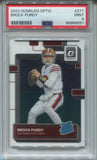 2022 Brock Purdy Donruss Optic RATED ROOKIE RC PSA 9 #277 San Francisco 49ers 9051