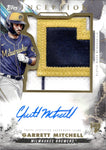 2023 Garrett Mitchell Topps Inception ROOKIE JUMBO PATCH AUTO 21/99 AUTOGRAPH RELIC RC #IAJP-GM Milwaukee Brewers