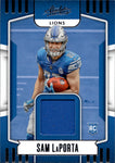 2023 Sam LaPorta Panini Absolute ROOKIE MATERIALS JERSEY Detroit Lions #ARM-12