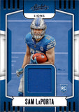 2023 Sam LaPorta Panini Absolute ROOKIE MATERIALS JERSEY Detroit Lions #ARM-12