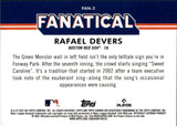 2025 Rafael Devers Topps Chrome FANATICAL REFRACTOR #FAN-2 Boston Red Sox