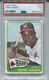 1965 Hank Aaron Topps PSA 3 #170 Milwaukee Braves HOF 4443