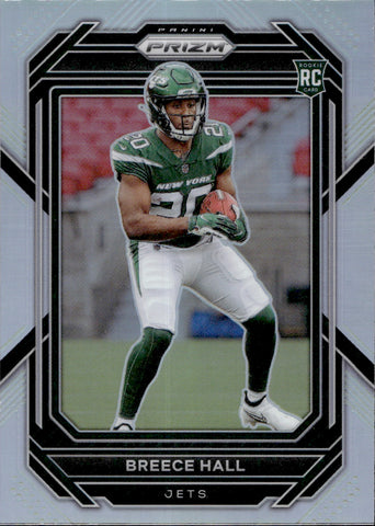 2022 Breece Hall Panini Prizm HOLO SILVER ROOKIE RC #317 New York Jets