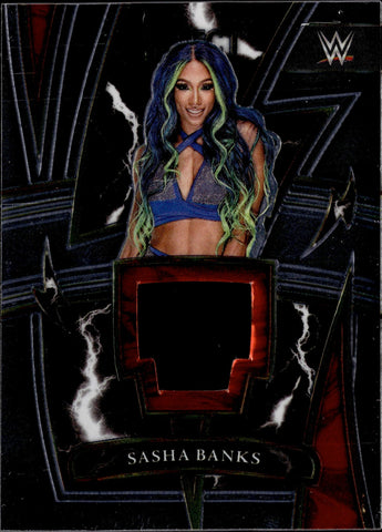 2022 Sasha Banks Panini Select WWE SPARKS SHIRT RELIC #SP-SBK Friday Night Smackdown 1