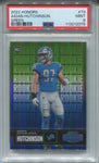2022 Aidan Hutchinson Panini Honors GREEN ROOKIE 05/25 RC PSA 9 #73 Detroit Lions 2075