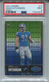 2022 Aidan Hutchinson Panini Honors GREEN ROOKIE 05/25 RC PSA 9 #73 Detroit Lions 2075
