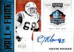 2020 Kevin Mawae Panini Encased HALL OF FAME SIGNATURES GOLD AUTO 02/25 AUTOGRAPH #HOF-KM New York Jets HOF