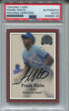 2000 Frank White Fleer Greats of the Game PSA/DNA AUTHENTIC AUTO AUTOGRAPH #25 Kansas City Royals 6139